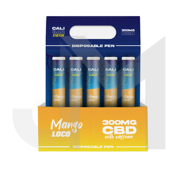 CALI BAR ENERGY with Caffeine Full Spectrum 300mg CBD Vape Disposable