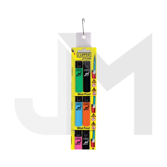 24 Clipper CKJ11RH Jet Flame Lighters Blister Pack Set - CKJ1L003UKH