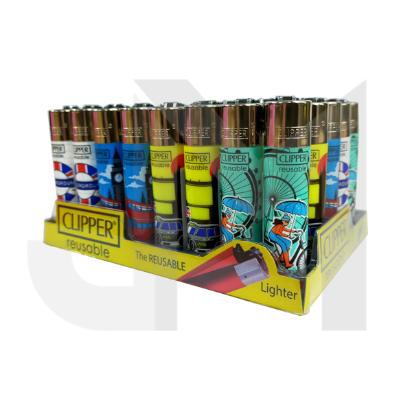 40 Clipper CP11RH Classic Large Flint London 19 Lighters - CL5C128UKH
