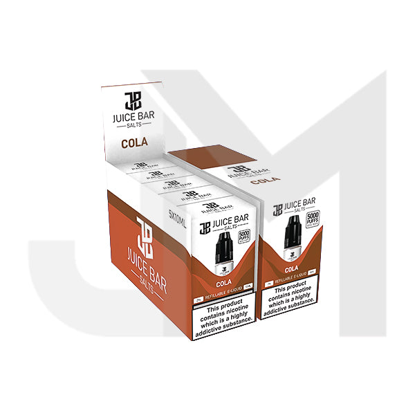 10mg Juice Bar Salts 10ml Nic Salts - Pack Of 5 (50VG/50PG)