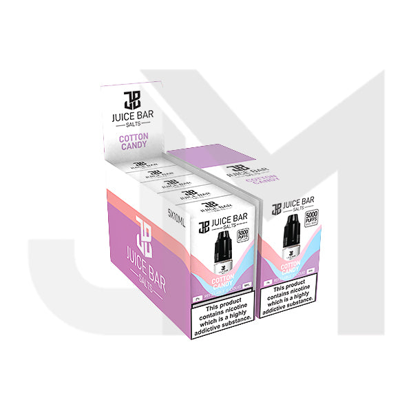 10mg Juice Bar Salts 10ml Nic Salts - Pack Of 5 (50VG/50PG)