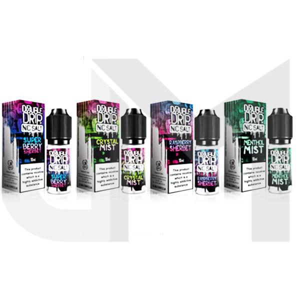 10MG Double Drip 10ML Flavoured Nic Salts E Liquid