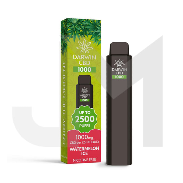 Darwin CBD 1000mg Disposable Vape Device 2500 Puffs