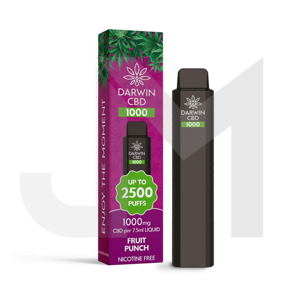 Darwin CBD 1000mg Disposable Vape Device 2500 Puffs