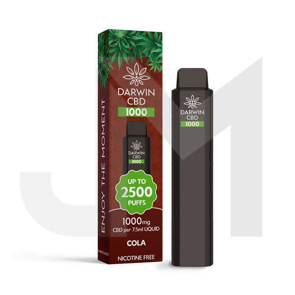 Darwin CBD 1000mg Disposable Vape Device 2500 Puffs