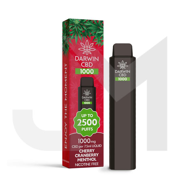 Darwin CBD 1000mg Disposable Vape Device 2500 Puffs
