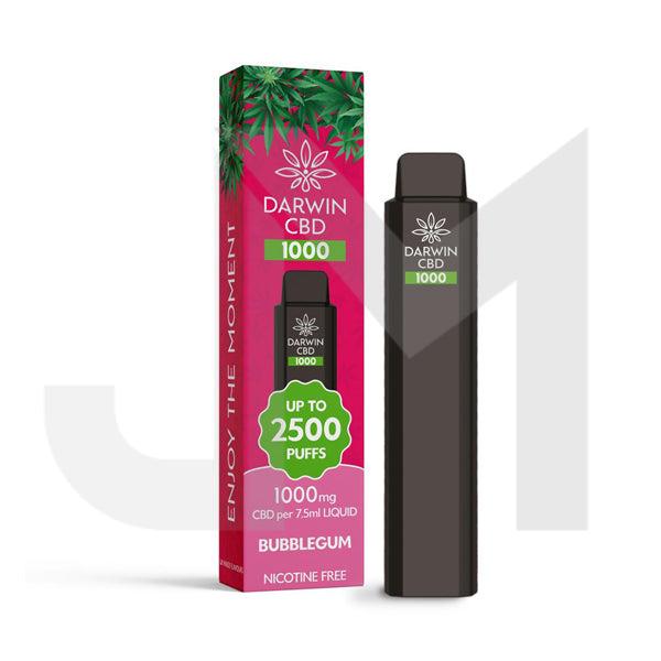 Darwin CBD 1000mg Disposable Vape Device 2500 Puffs