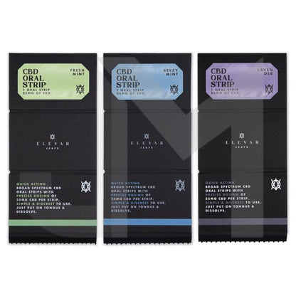 Elevar Leafs 125mg CBD Oral Strips