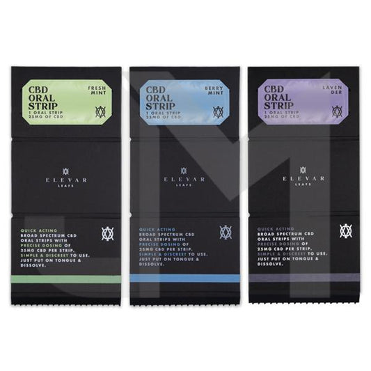 Elevar Leafs 125mg CBD Oral Strips