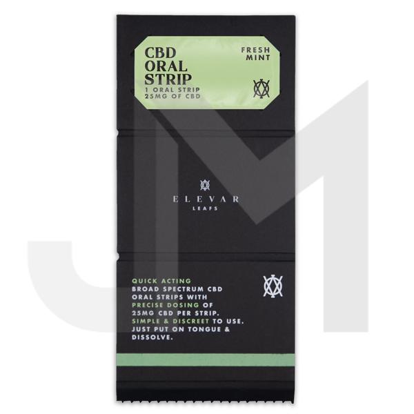 Elevar Leafs 125mg CBD Oral Strips