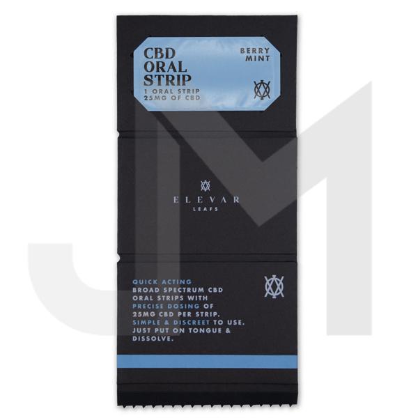 Elevar Leafs 125mg CBD Oral Strips