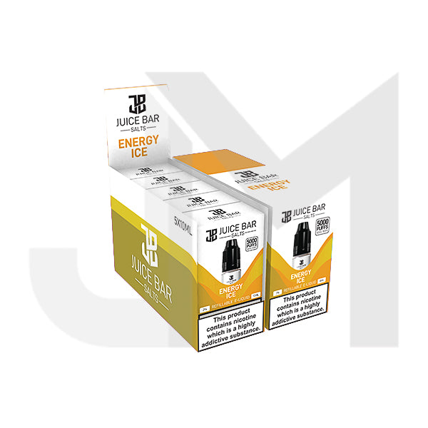 10mg Juice Bar Salts 10ml Nic Salts - Pack Of 5 (50VG/50PG)