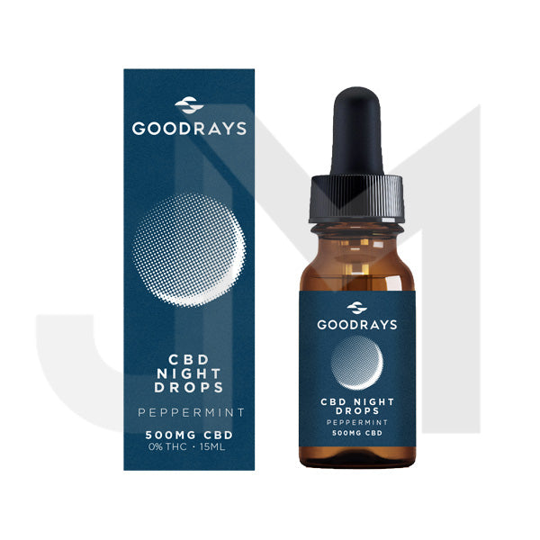 Goodrays 500mg CBD Peppermint Night Drops - 15ml