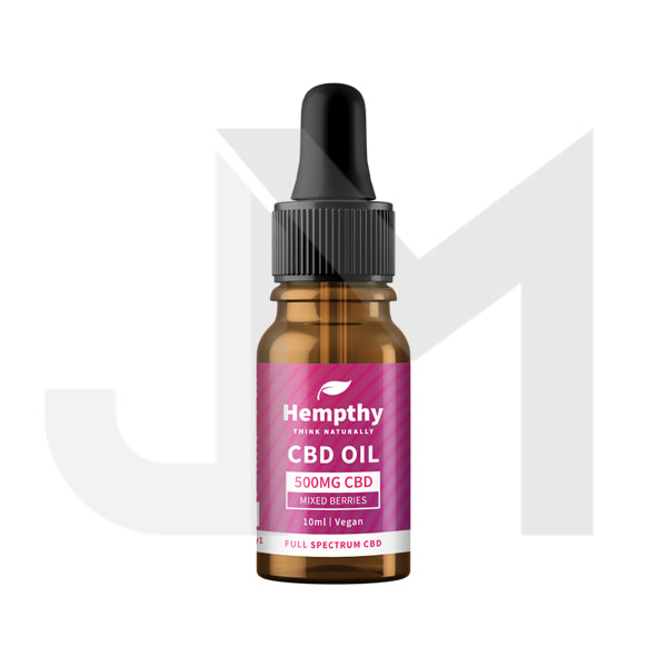 Hempthy 500mg CBD Oil Full Spectrum Mixed Berries - 10ml