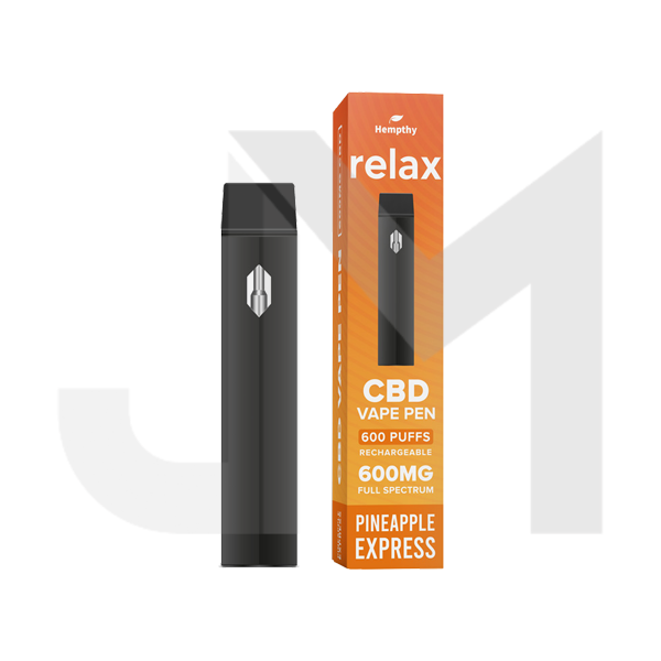 Hempthy 600mg CBD Disposable Vape Pen 600 Puffs