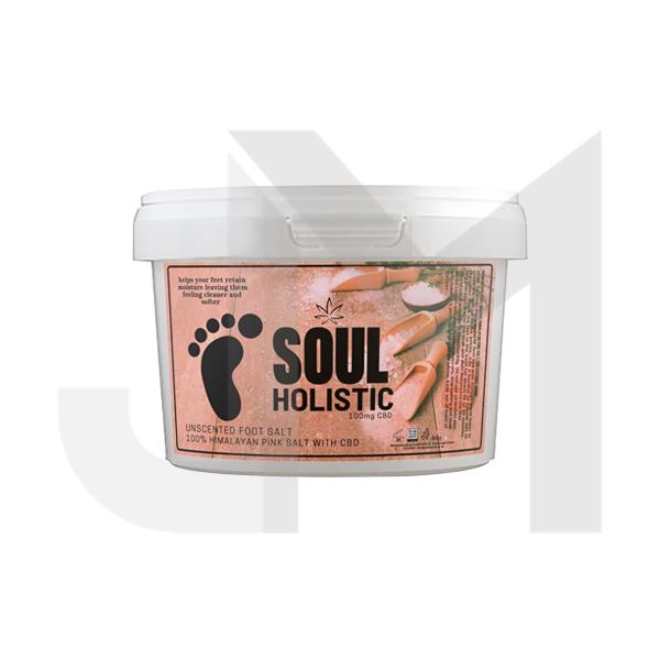 Soul Holistic 100mg CBD Himalayan Pink Salt Unscented Foot Salt - 500g