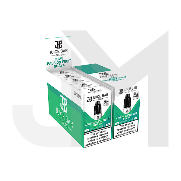 10mg Juice Bar Salts 10ml Nic Salts - Pack Of 5 (50VG/50PG)