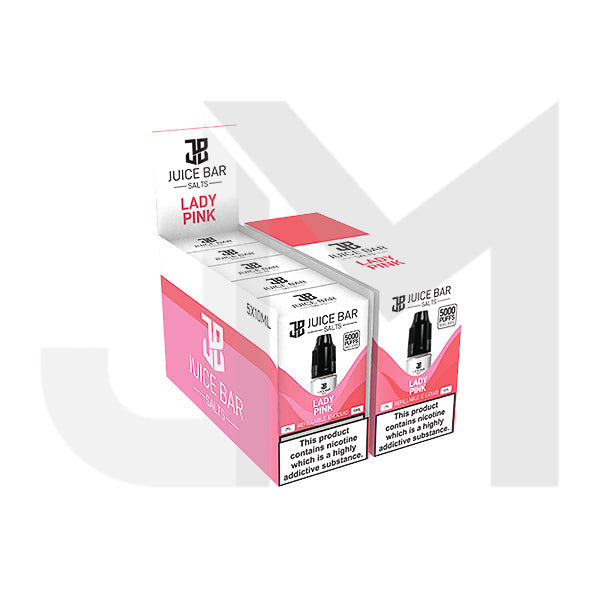 10mg Juice Bar Salts 10ml Nic Salts - Pack Of 5 (50VG/50PG)