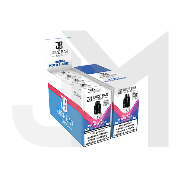 10mg Juice Bar Salts 10ml Nic Salts - Pack Of 5 (50VG/50PG)