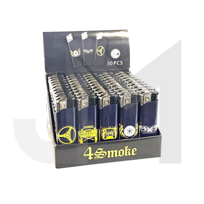 50 x 4Smoke Electronic Printed Lighters - YZ218DK