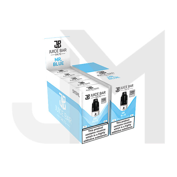 10mg Juice Bar Salts 10ml Nic Salts - Pack Of 5 (50VG/50PG)
