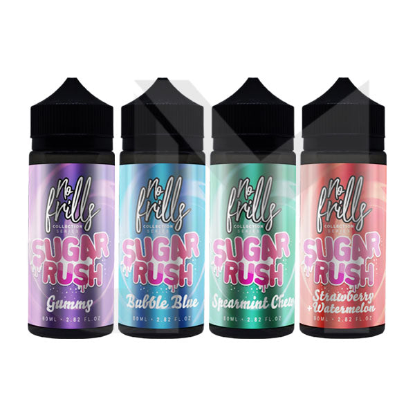 No Frills Collection Sugar Rush 80ml Shortfill 0mg (80VG/20PG)