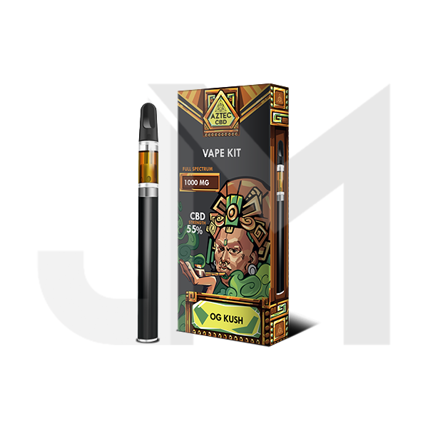 Aztec CBD 1000mg Vape Kit - 1ml
