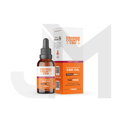 Orange County CBD 1500mg Flavoured Tincture Oil 30ml