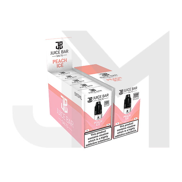 10mg Juice Bar Salts 10ml Nic Salts - Pack Of 5 (50VG/50PG)