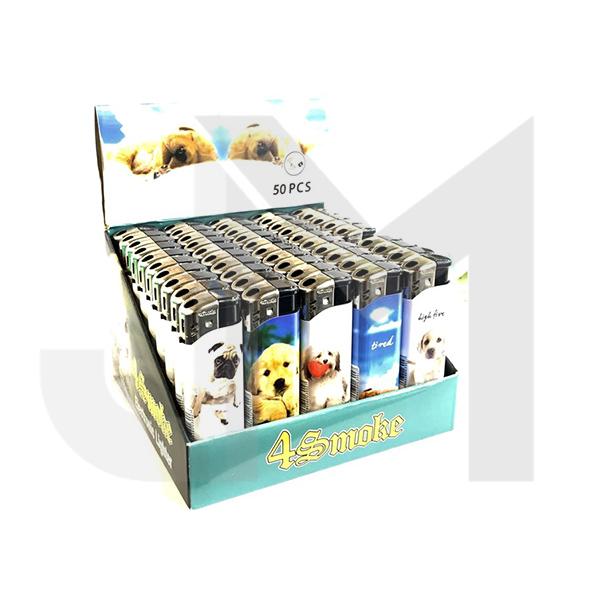 50 x 4Smoke Electronic Printed Lighters - YZ218DK
