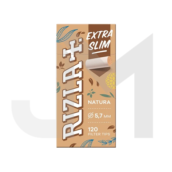 20 Pack 5.7mm  Natura Rizla  Extra Slim Filter Tips