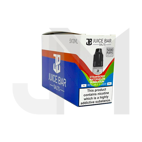 10mg Juice Bar Salts 10ml Nic Salts - Pack Of 5 (50VG/50PG)