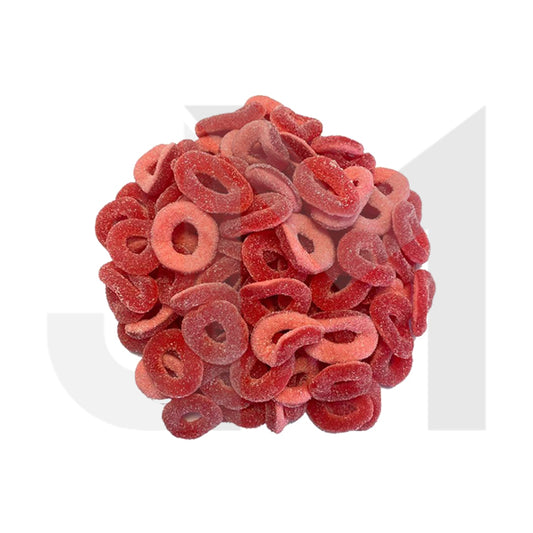 Bulk Strawberry Hoops Broad Spectrum CBD Gummies