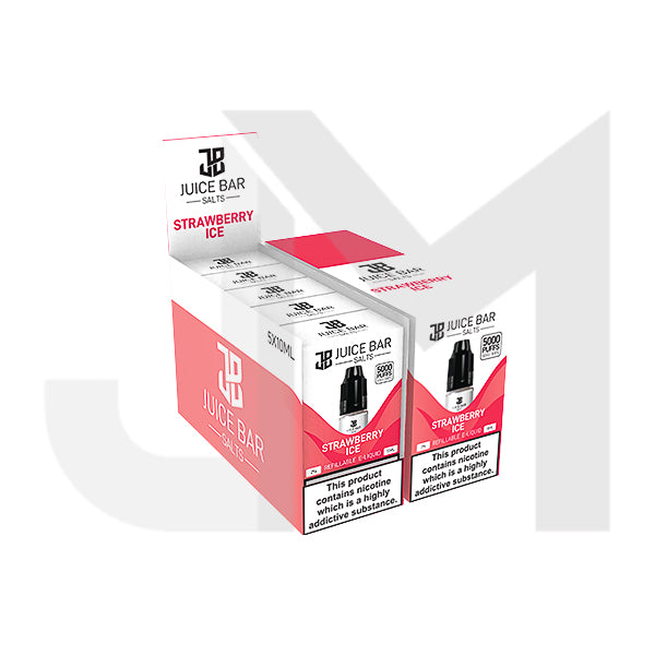 10mg Juice Bar Salts 10ml Nic Salts - Pack Of 5 (50VG/50PG)