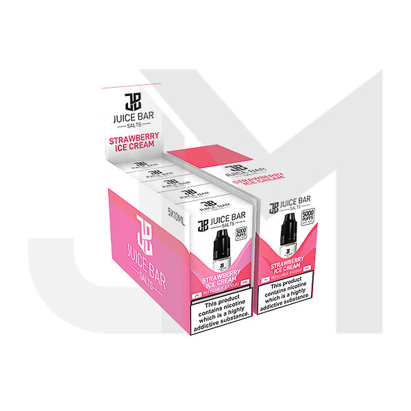 10mg Juice Bar Salts 10ml Nic Salts - Pack Of 5 (50VG/50PG)