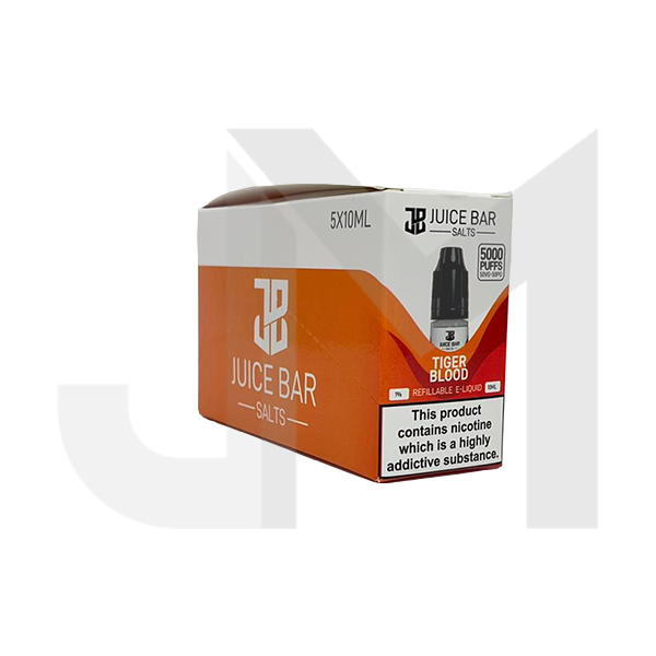 10mg Juice Bar Salts 10ml Nic Salts - Pack Of 5 (50VG/50PG)