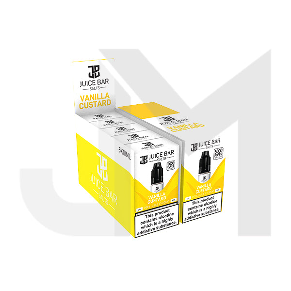 10mg Juice Bar Salts 10ml Nic Salts - Pack Of 5 (50VG/50PG)