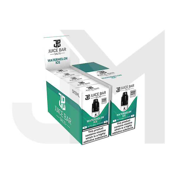 10mg Juice Bar Salts 10ml Nic Salts - Pack Of 5 (50VG/50PG)