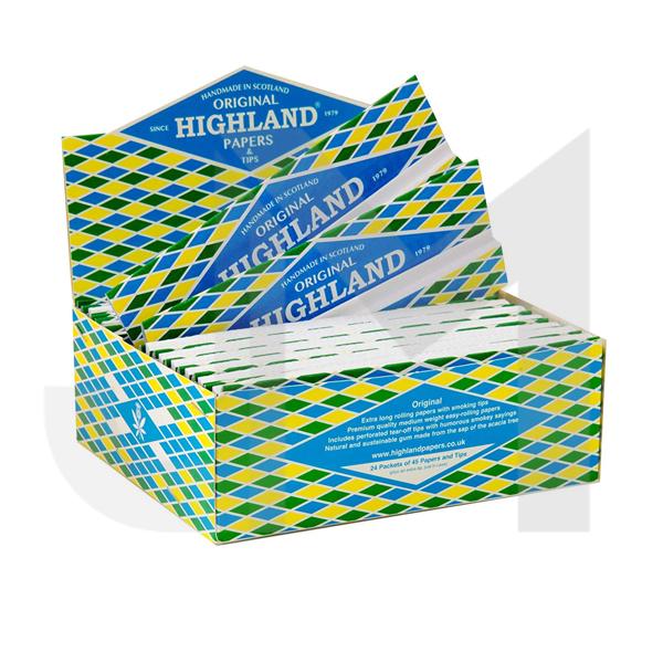 24 Highland Double Decadence King Size Rolling Papers & Tips