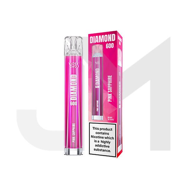 20mg Vapes Bars Diamond 600 Disposable Vape Device 600 Puffs