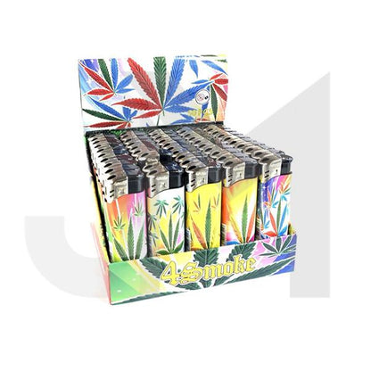 50 x 4Smoke Electronic Printed Lighters - YZ218DK