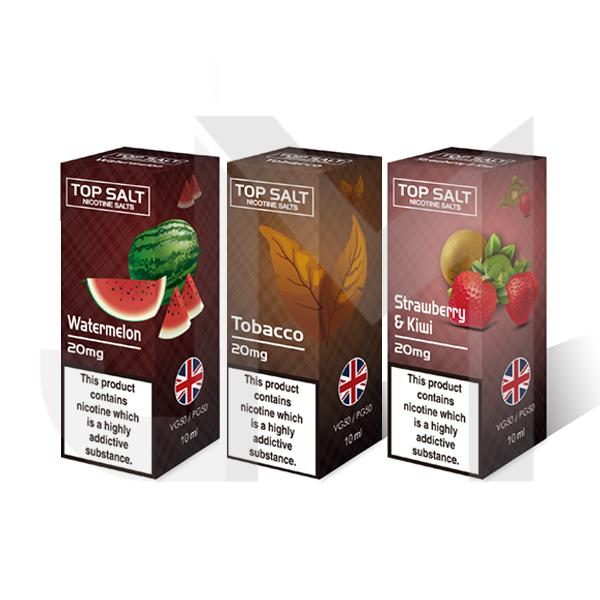 20mg Top Salt Fruit Flavour Nic Salts by A-Steam 10ml (50VG/50PG)