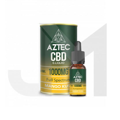 Aztec CBD 1000mg CBD Vaping Liquid 10ml (50PG/50VG)