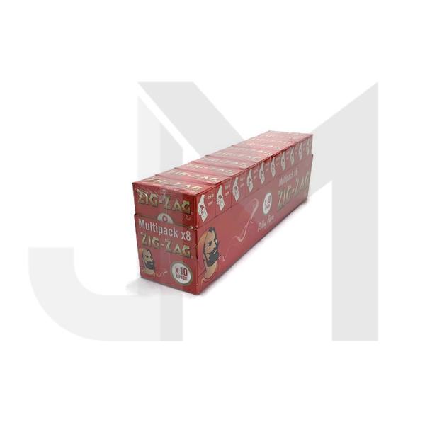 8 Booklet Zig-Zag Red Regular Size Rolling Papers - Pack of 10